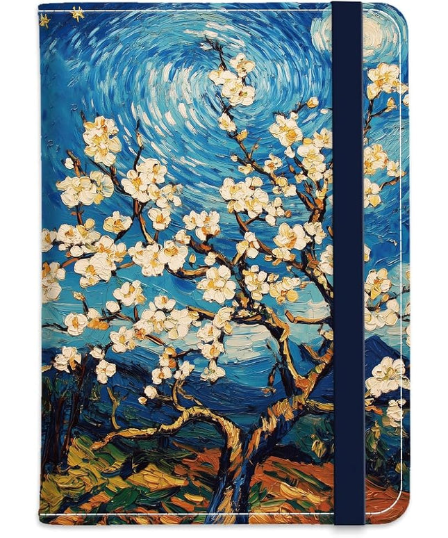 PU Leather Passport Holder Cover 5.9×4.3 Inch with Credit Card Slot and Boarding Pass Slot Combo Blocking Passport Holder Wallet Cover Case for Travel Boarding Essentials (Blossom)