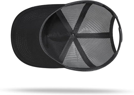 American Flag Trucker Hat - Snapback Hat, Baseball Cap for Men Women - Breathable Mesh Side, Adjustable Fit - for Casual Wear