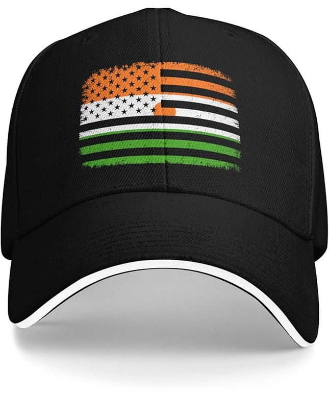 Unisex Baseball Cap Trucker Dad Hat for Men Women Adjustable Outdoors Sun hat Black