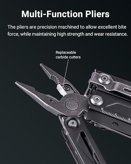 NEXTORCH PIONEER 14-IN-1 Multi-tools Full-Size,Versatile Multi-tool Set with Scissors Needle Nose Pliers Pocket Clip Multi-tool