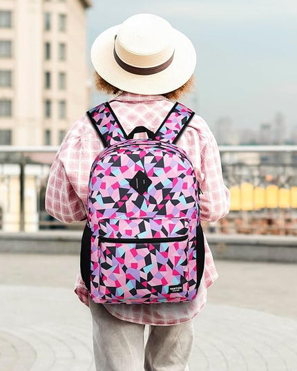 YAMTION Unisex School Backpack Leaves,Casual Bookbag Adults and Teens Schoolbag with USB Port for High School College Office Work Travel