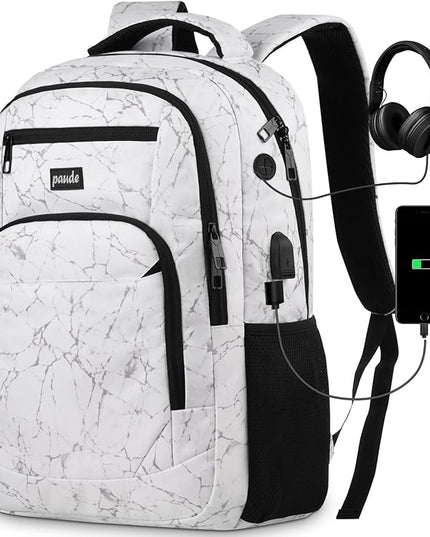 Paude Backpack for Men,College Backpack High School Bookbag for Teen Boys Laptop Bookbag with USB Port