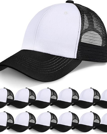 Coume Mesh Trucker Hats Bulk Sublimation Blank DIY Baseball Unisex Caps for Business Embroidery Sport Party Gift