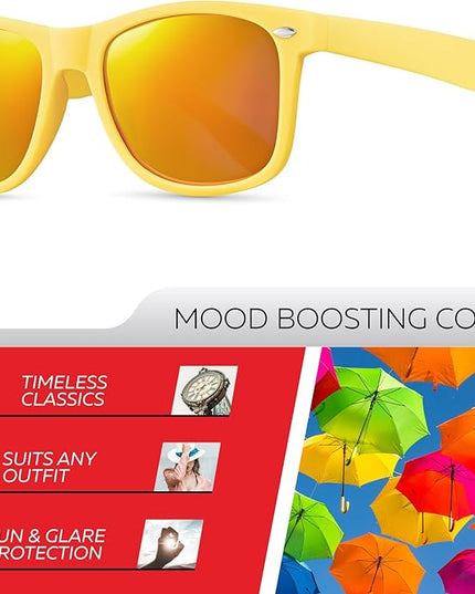 Retro Rewind Polarized Sunglasses for Men and Women - UV Protection Classic Sun Glasses