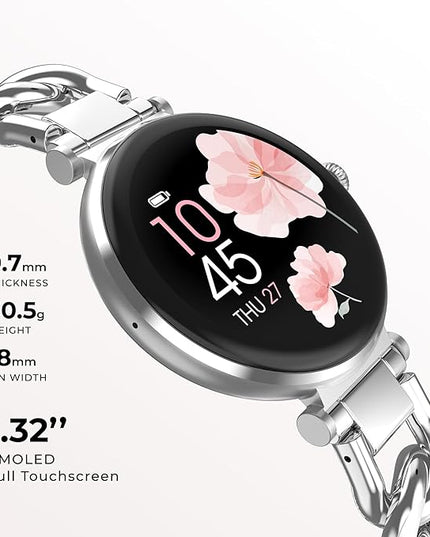 iTouch Bloom Smartwatch – 1.32” AMOLED Display, Bluetooth Calling, 60+ Sports Modes, Heart Rate, SPO₂, Sleep & Stress Monitor, IP68 Waterproof – Android & iOS