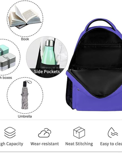 Fashion Iris Backpack Lightweight Large Capacity Laptop Daybag for Travel Work