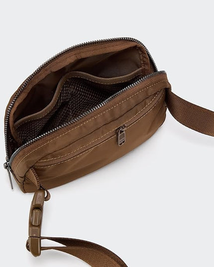 Pander Cross Body Fanny Pack for Women, Fashion Waist Packs, Crossbody Bags, Belt Bag with Adjustable Strap (Coca Mocha).