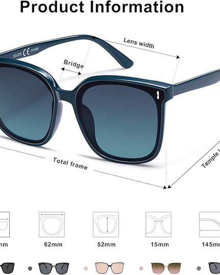 SOJOS Sunglasses for Women Men Vintage Style Shades SJ2157