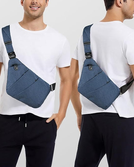VADOO Sling Bag for Men and Women, Anti theft Crossbody Bag Lightweight Shoulder Chest Bag for Travel Gym