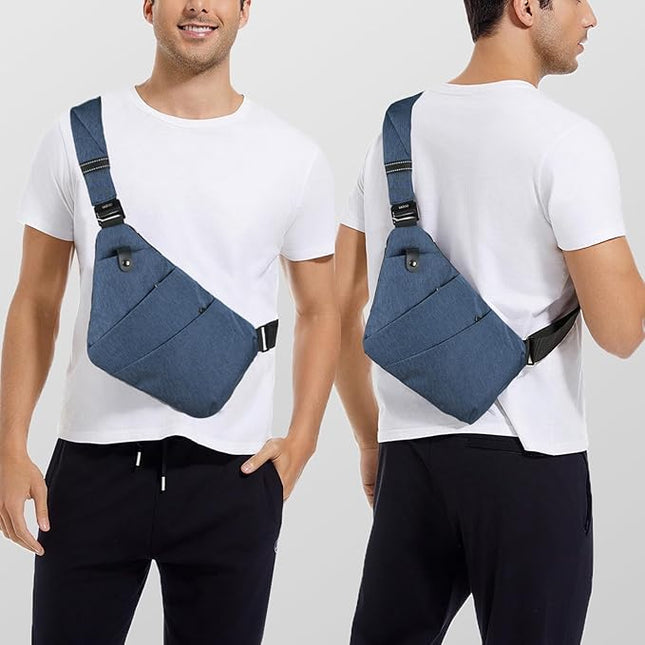 VADOO Sling Bag for Men and Women, Anti theft Crossbody Bag Lightweight Shoulder Chest Bag for Travel Gym