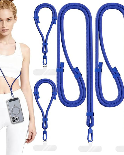 4 Pack Phone Lanyard & Wrist Strap, Cell Phone Lanyard for Around The Neck Adjustable Phone Strap for Most Smartphones