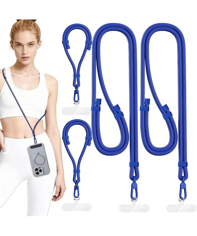 4 Pack Phone Lanyard & Wrist Strap, Cell Phone Lanyard for Around The Neck Adjustable Phone Strap for Most Smartphones