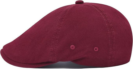 VOBOOM Cotton Washing Flat Cap Cabbie Hat Gatsby Ivy Irish Hunting Newsboy