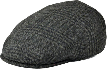 FEINION Men's Wool Tweed Newsboy Ivy Cap Gatsby Golf Flat Hat