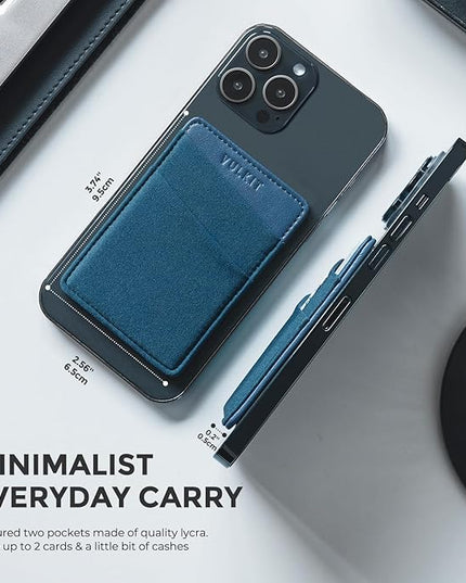 VULKIT Magnetic Phone Wallet for MagSafe- RFID Blocking - Card Holder Wallet for iPhone 16/15/14/13/12 Series & Phone Case with MagSafe