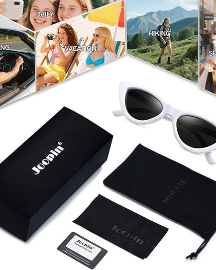 Joopin Polarized Cat Eye Sunglasses for Women Vintage Cateye Sun Glasses UV400 Protection