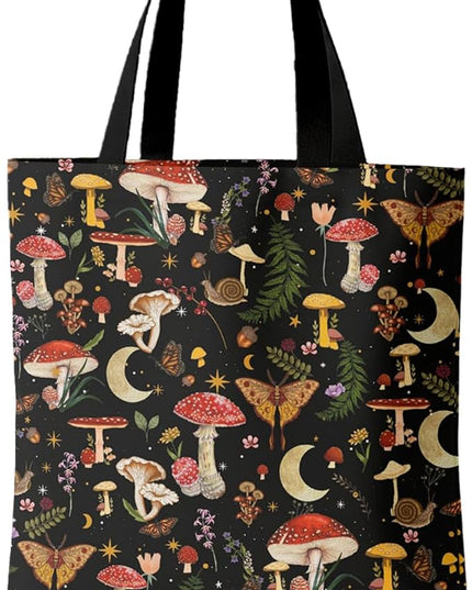 Horaldaily Canvas Tote Bag,Reusable Shoulder Tote Bag for Women Lady Casual Vacation, Shopping, Work, Gym
