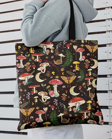 Horaldaily Canvas Tote Bag,Reusable Shoulder Tote Bag for Women Lady Casual Vacation, Shopping, Work, Gym