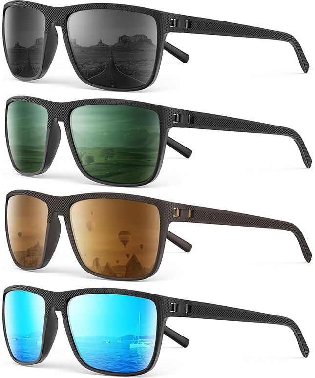 Sunglasses-Men Polarized Mens Sunglasses: Classic Women Sun Glasses UV Protection for Fishing Driving Golf