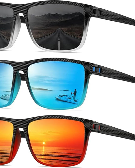 Sunglasses-Men Polarized Mens Sunglasses: Classic Women Sun Glasses UV Protection for Fishing Driving Golf