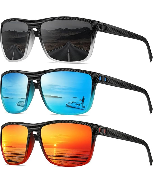 Sunglasses-Men Polarized Mens Sunglasses: Classic Women Sun Glasses UV Protection for Fishing Driving Golf