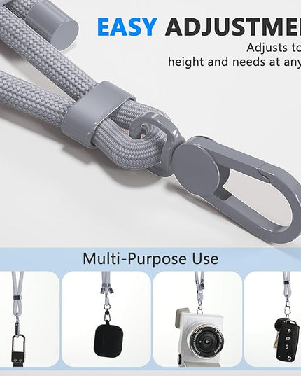 4 Pack Phone Lanyard & Wrist Strap, Cell Phone Lanyard for Around The Neck Adjustable Phone Strap for Most Smartphones
