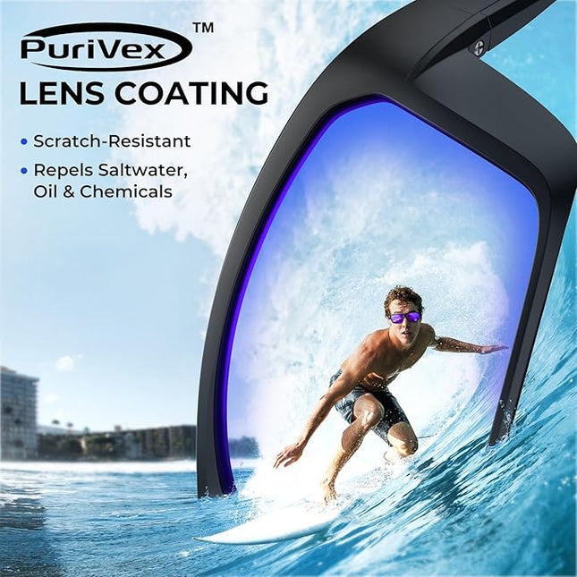 KastKing Huzzah Polarized Sport Sunglasses for Men and Women, Ideal for Driving Fishing Cycling and Running,UV Protection