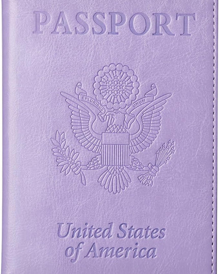 TIGARI Passport Holder for Travel Women Men, Valentines Day Gifts PU Leather Wallet Cover Case Sleeve, Waterproof Protected Document Organizer, Vacation Plane Cruise Travel Essentials