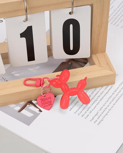 Balloon Dog Keychain Cute Bag Charm Handbag Purse Key Accessories