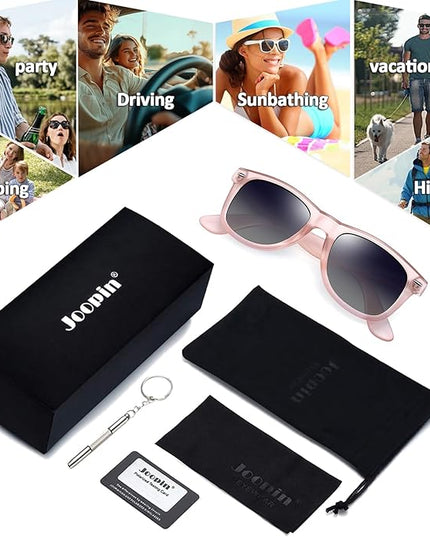 Joopin Square Sunglasses Polarized UV Protection Trendy Designer Sun Glasses Men Women