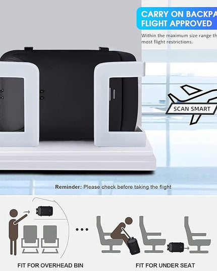 Vacuum Seal Travel Backpack 45L Expandable Air Compression System Water Resistant 17 Inches Laptop Backpack for Women & Men with USB Charging Port- Vacuum Pump Included