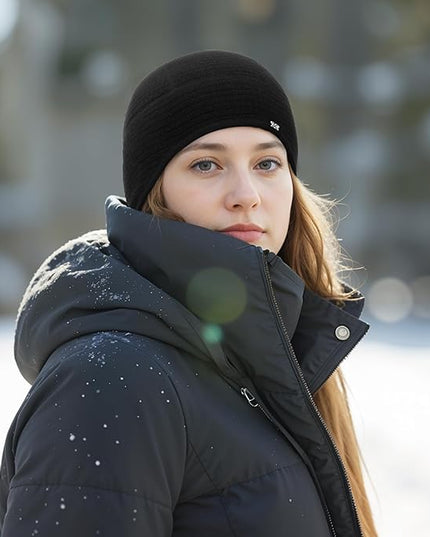 Skull Cap Helmet Liner, Winter Thermal Cycling Cap for Men & Women, Lightweight Cycling Hat for Biking Running Outdoor Work