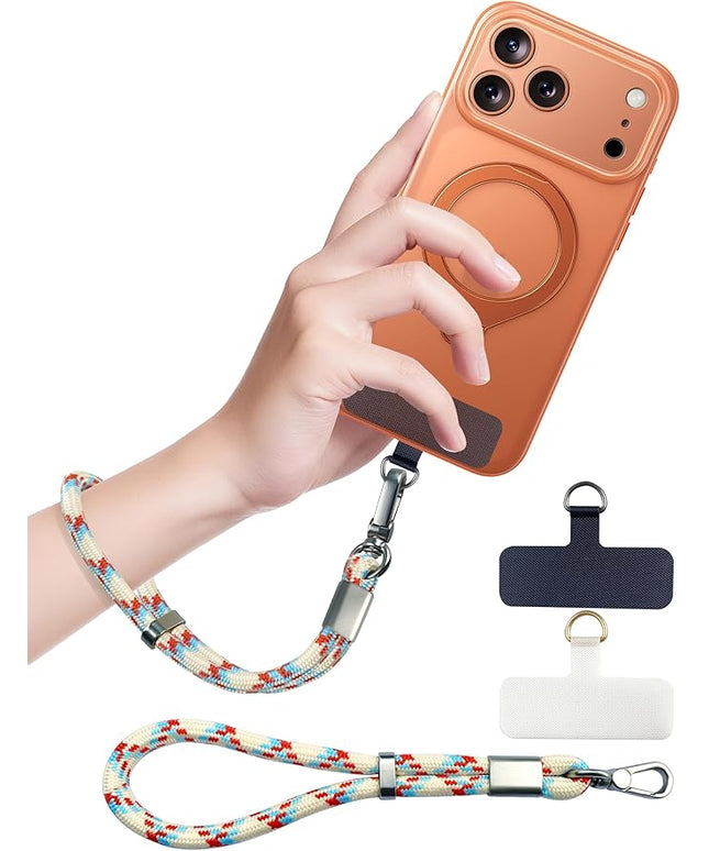 Phone Lanyard, Phone Wrist Strap for Cellphone Case, Adjustable Cell Phone Strap with 2 Tether Tabs for All Smartphones, Multicolor