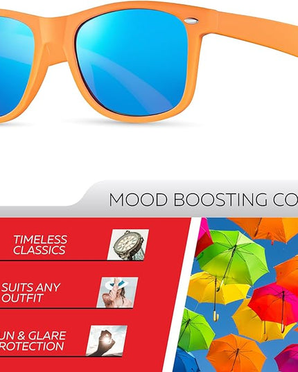 Retro Rewind Polarized Sunglasses for Men and Women - UV Protection Classic Sun Glasses