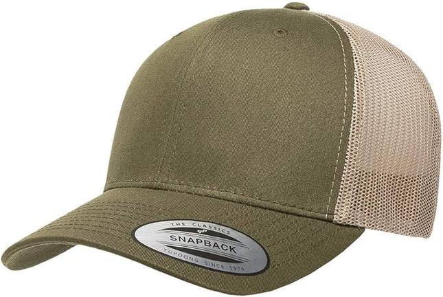 Yupoong Classic Premium Mesh 6 Panel Retro Trucker Cap | Mid Profile Snapback | OSFA | Bulk Pack Available