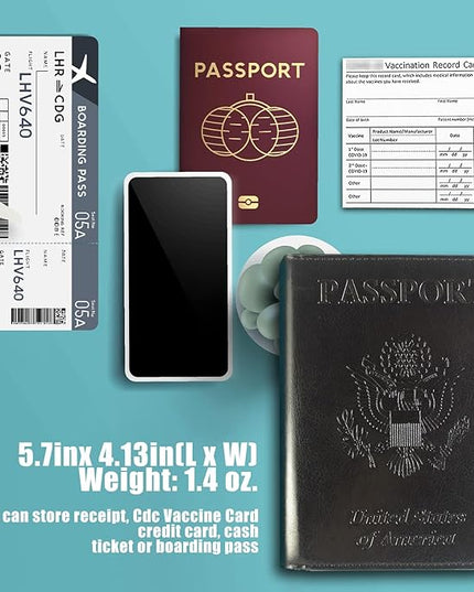 Leather Passport Holder,International Travel Must Haves Travel Accessories for Women Men, Cruise Ship Essentials, Travel Gifts