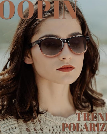 Joopin Square Sunglasses Polarized UV Protection Trendy Designer Sun Glasses Men Women