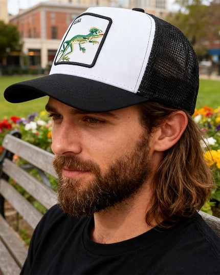 Classic Unisex Various Animal Series Embroidery Farm Adjustable Mesh Snapback Trucker Hat