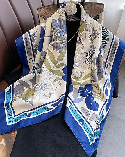 Headscarf Large Square Scarf 35" Fashion Scarves Silk Feeling Hair Wrapping Scarfs Hairscarf BA16