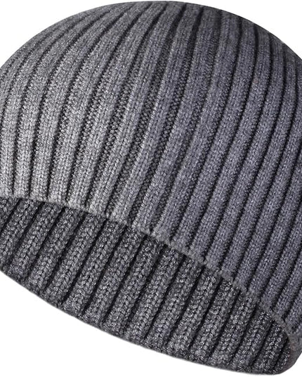 Heniho Winter Wool Beanies for Men Women, Warm Plain Toboggan Hats Ski Running Knit Skull Cap