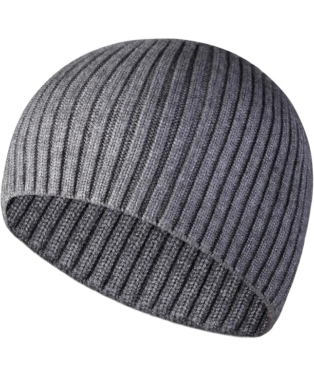 Heniho Winter Wool Beanies for Men Women, Warm Plain Toboggan Hats Ski Running Knit Skull Cap