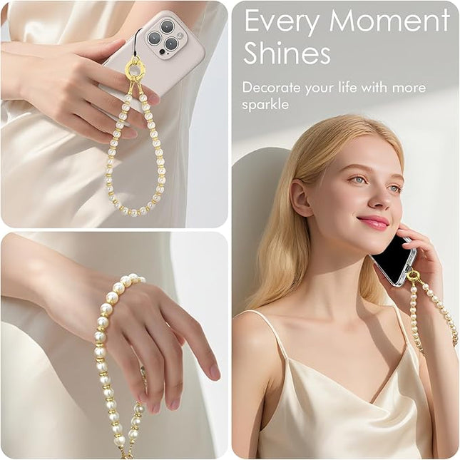 SURPHY Phone Charm, Phone Charms Strap with Tether Tab & Premium Metal Buckle, Cellphone Wrist Strap Chain