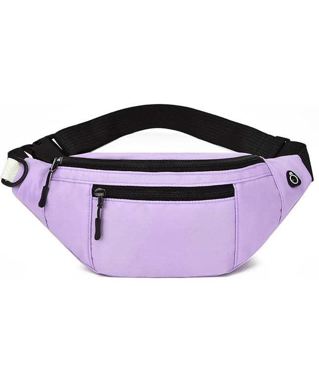 DAITET Crossbody Fanny Pack for Men&Women,Large Waist Bag & Hip Bum Bag with Adjustable Strap for Outdoors Workout Traveling Casual Running Hiking Cycling