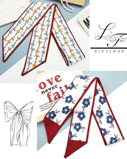 Purse Scarf Handbags For Women Skinny Hair Neck Accessories Scarves With Bag Scarfs Handle Fashion Lightweight