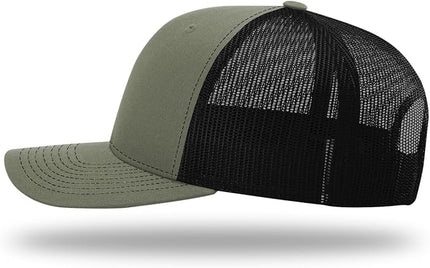 Richardson 112 Trucker Hat - Premium Adjustable Snapback Hat - Structured Six Panel Richardson Blank Caps