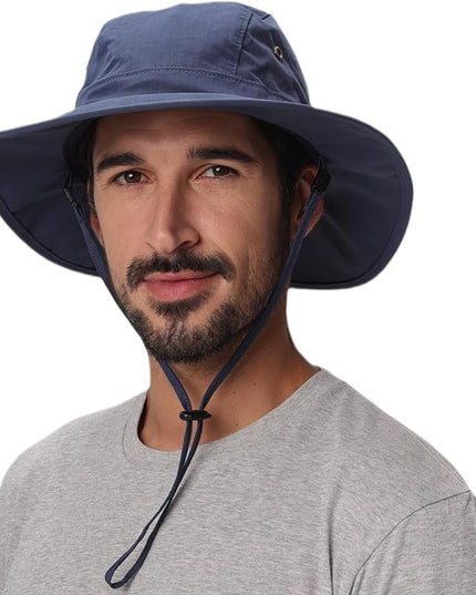 Home Prefer Summer UPF 50+ Men's Bucket Sun Hat Wide Brim Fishing Hat Safari Hat