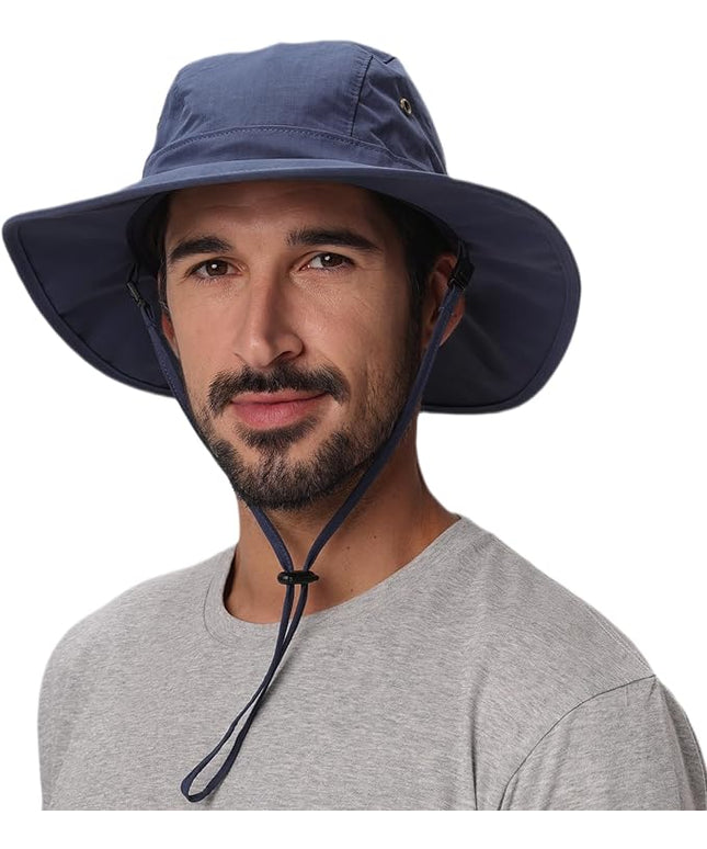 Home Prefer Summer UPF 50+ Men's Bucket Sun Hat Wide Brim Fishing Hat Safari Hat