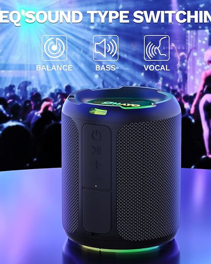 OHAYO 40W Wireless Portable Bluetooth Speaker with Lights, IPX7 Waterproof, Loud Sound, RGB Lights,TWS Pairing, AUX&TF-Card in, for Home/Party/Travel/Outdoor/Beach