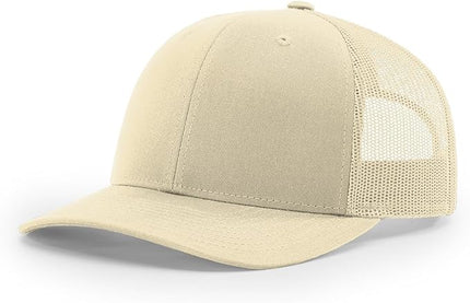 Richardson 112 Trucker Hat - Premium Adjustable Snapback Hat - Structured Six Panel Richardson Blank Caps