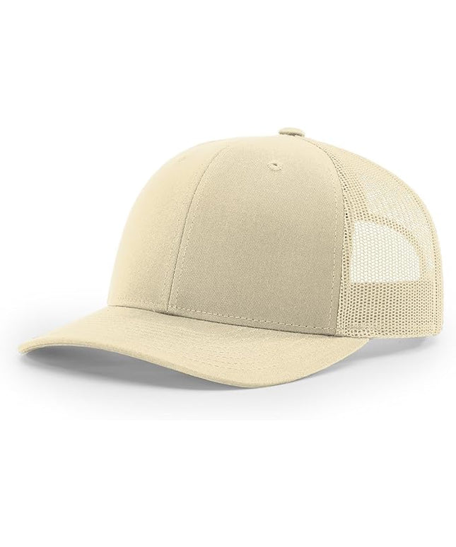 Richardson 112 Trucker Hat - Premium Adjustable Snapback Hat - Structured Six Panel Richardson Blank Caps